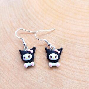 2/$20 Brand New Handmade Kuromi Black Earrings